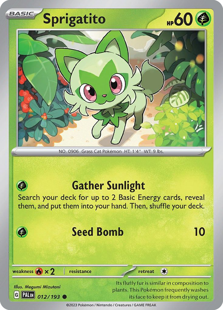 Sprigatito — illustrated card