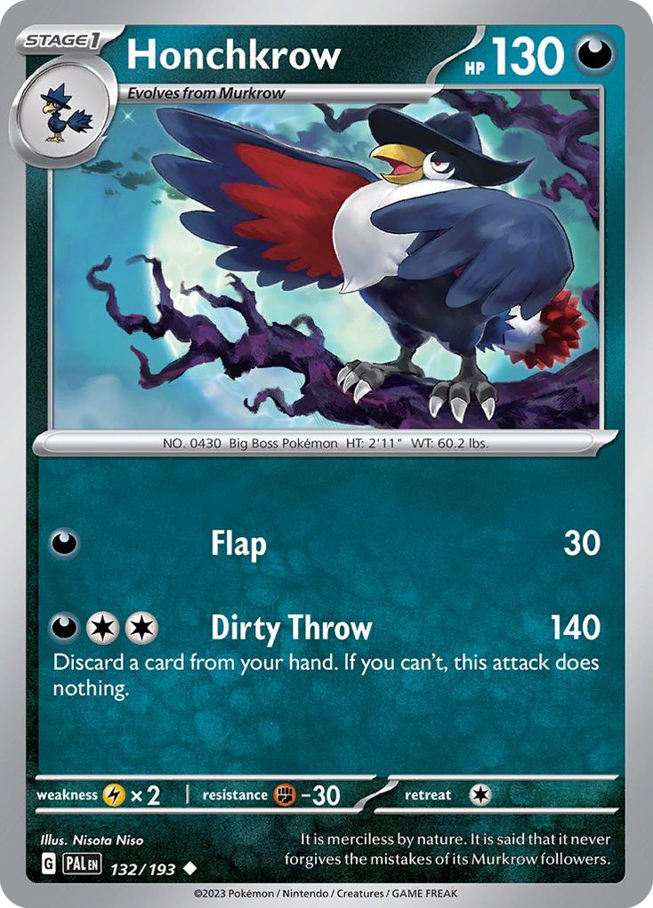 Honchkrow — illustrated card