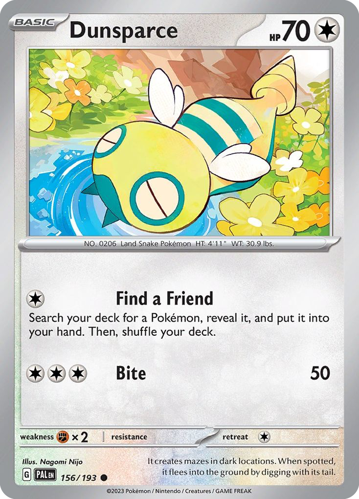 Dunsparce — illustrated card