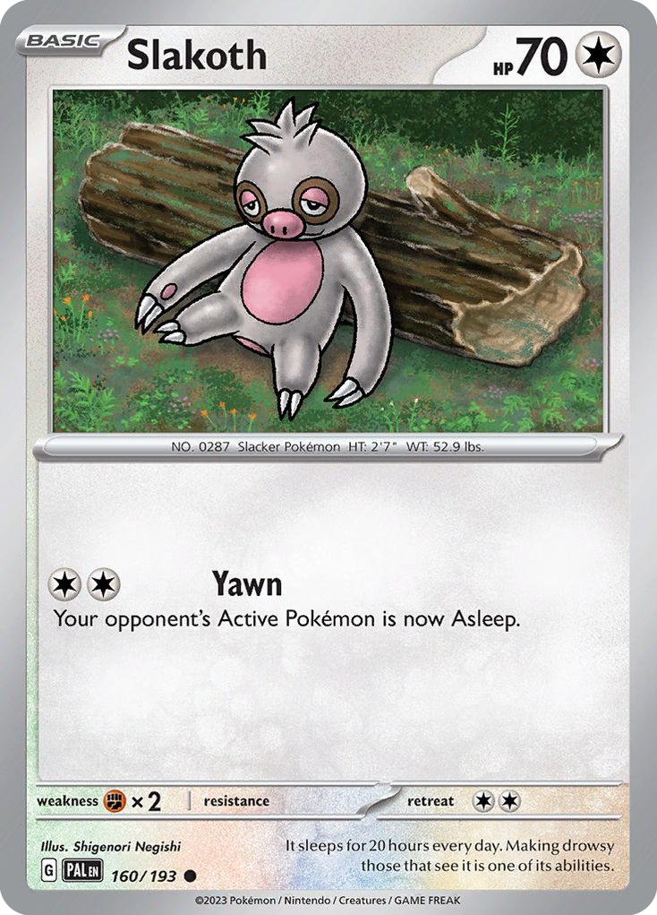 Slakoth — illustrated card