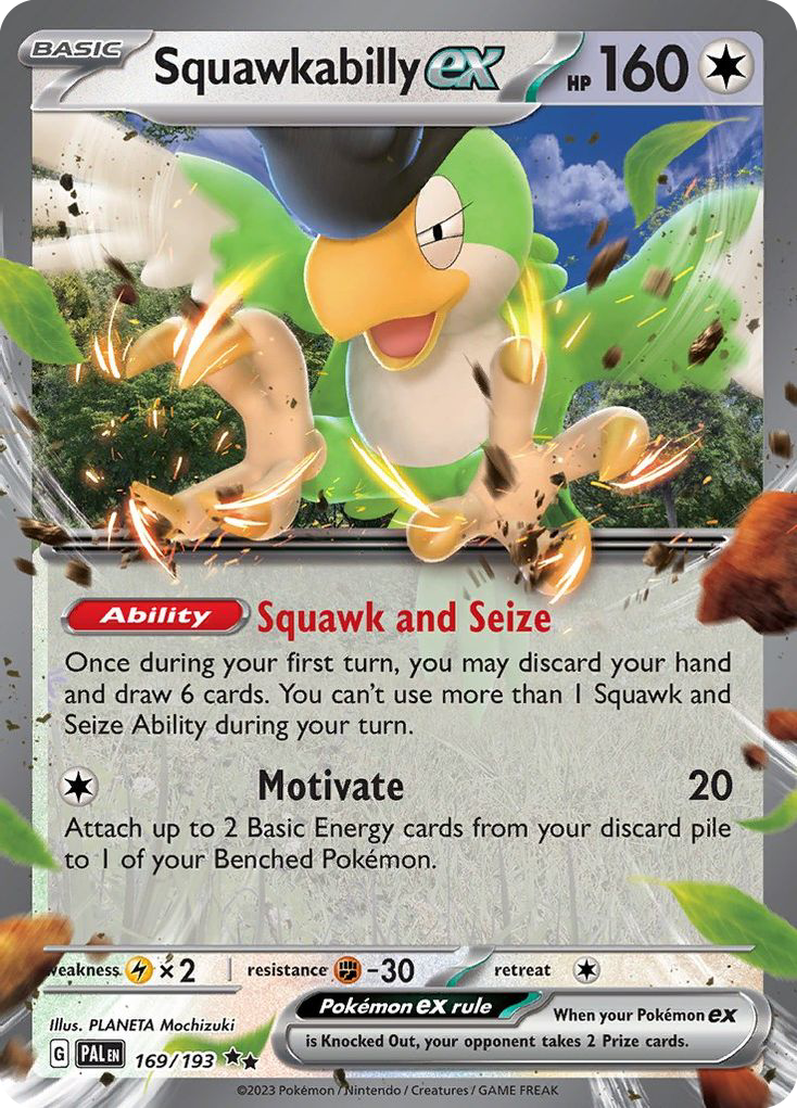 Squawkabilly ex — illustrated card