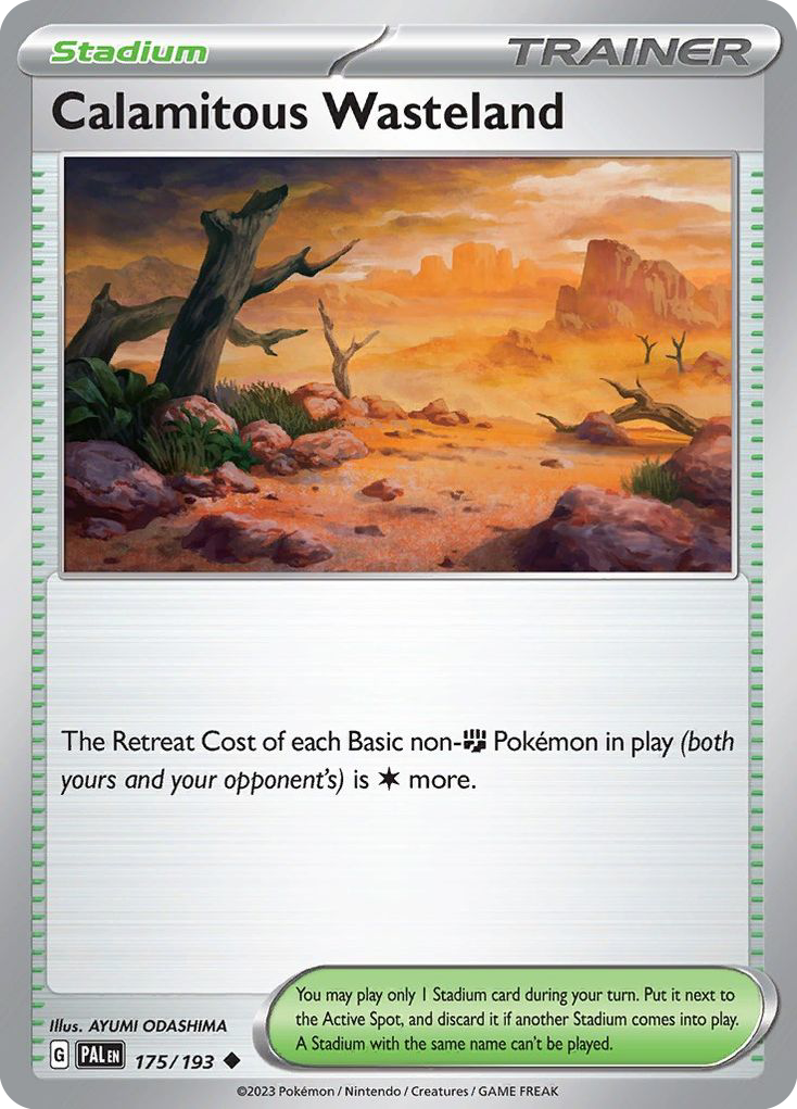 Calamitous Wasteland — illustrated card