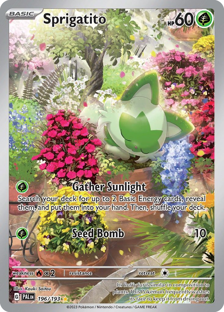 Sprigatito — illustrated card