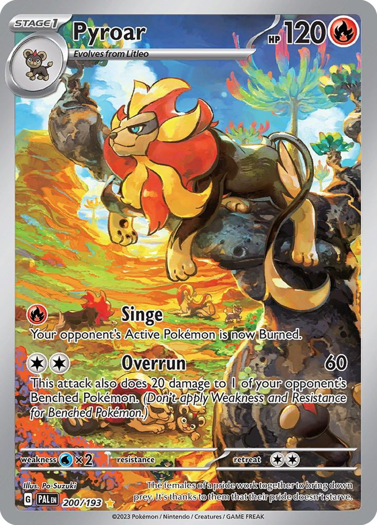 Pyroar — illustrated card
