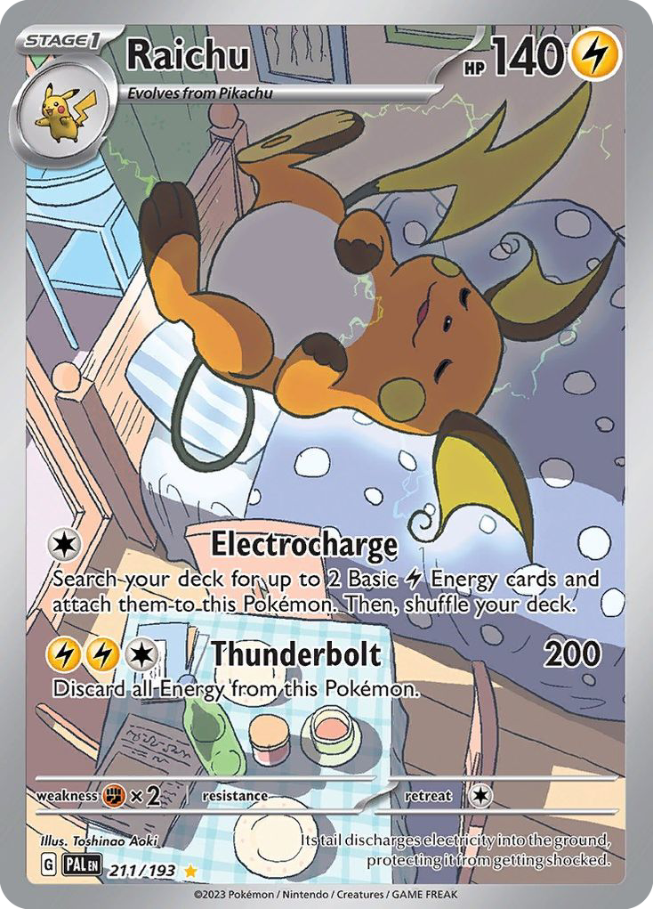 Raichu — illustrated card