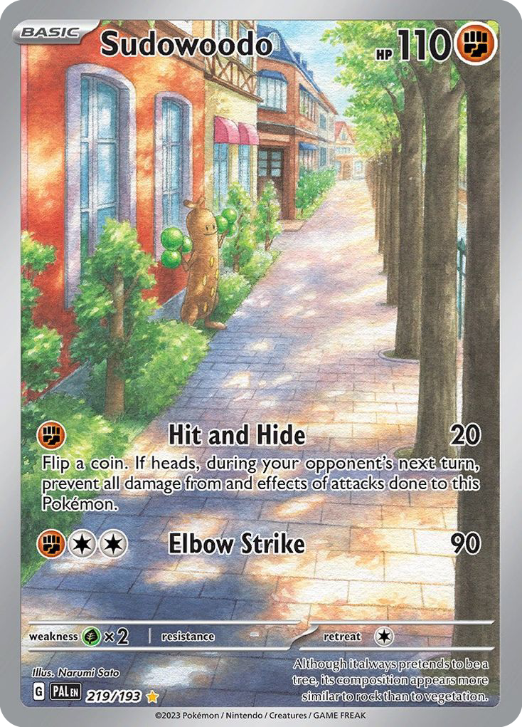 Sudowoodo — illustrated card