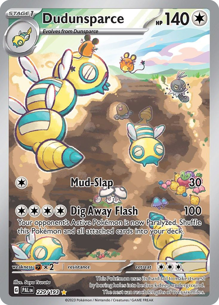 Dudunsparce — illustrated card