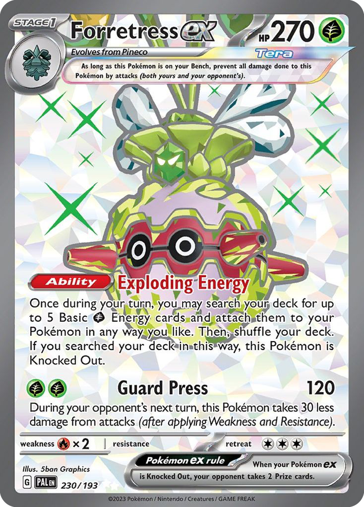 Forretress ex — illustrated card