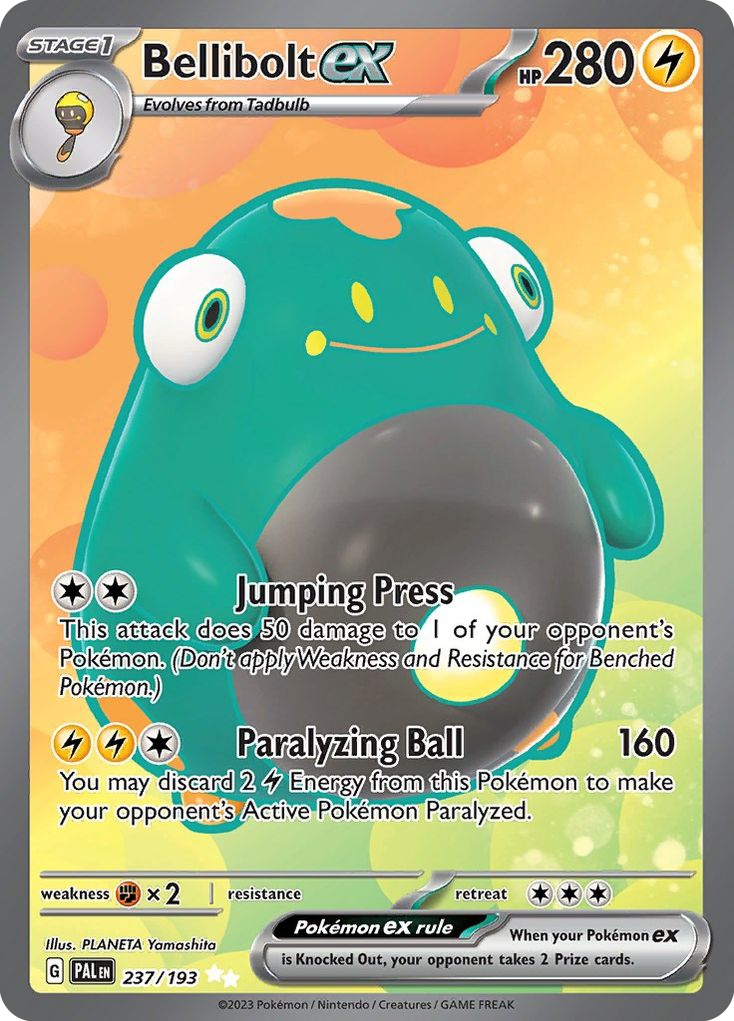 Bellibolt ex — illustrated card