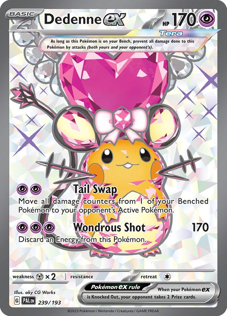 Dedenne ex — illustrated card