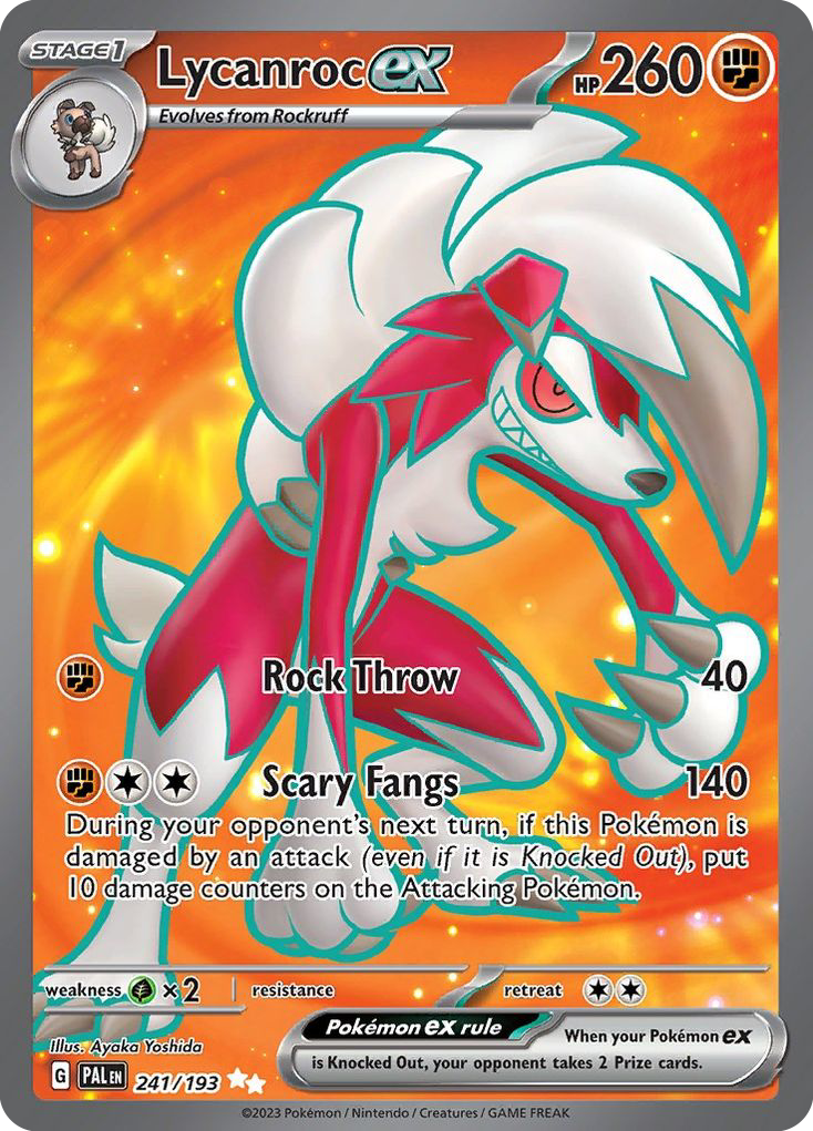 Lycanroc ex — illustrated card