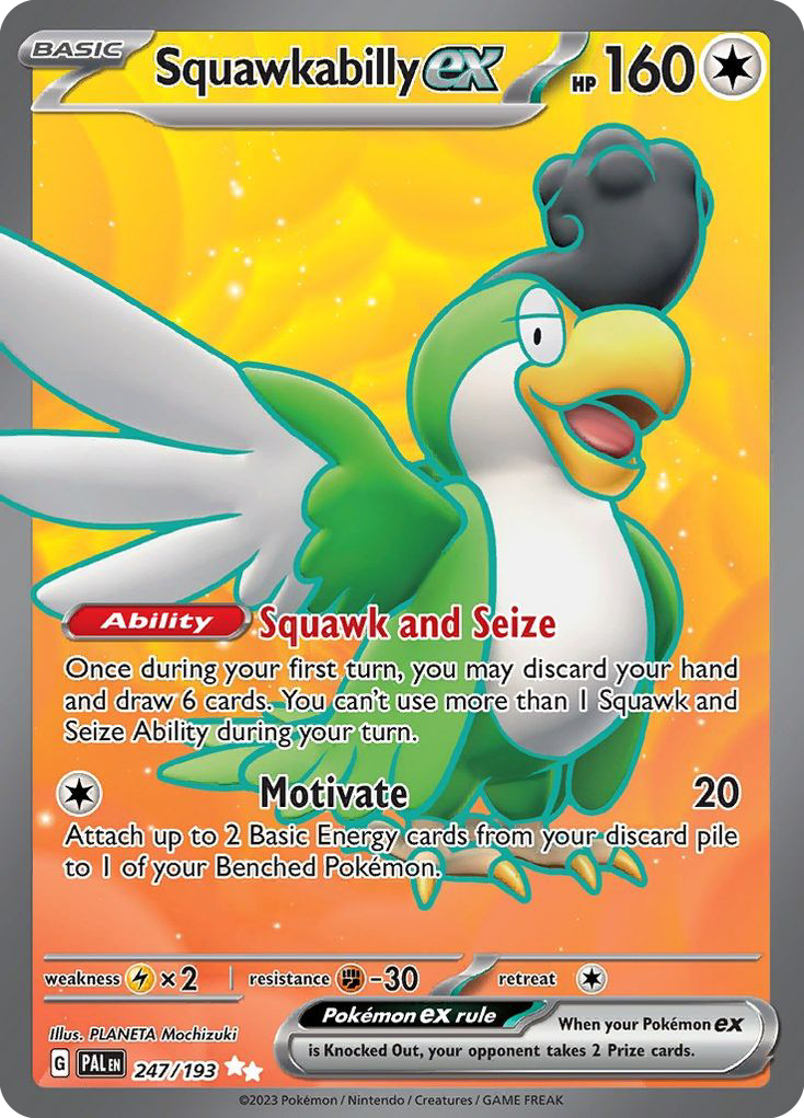 Squawkabilly ex — illustrated card