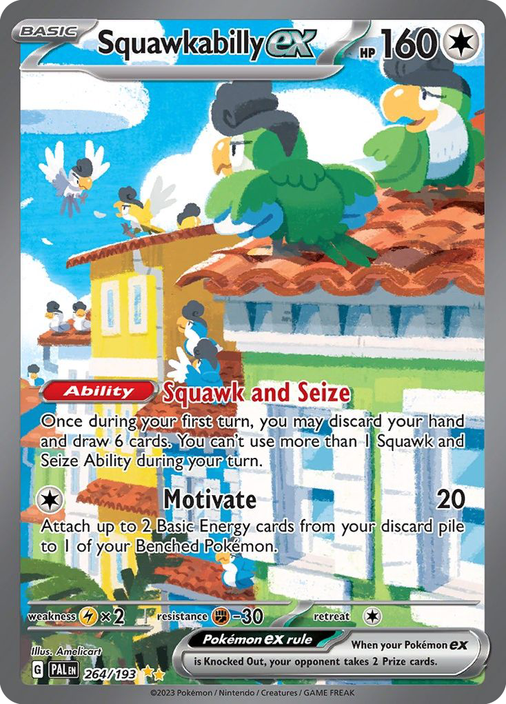 Squawkabilly ex — illustrated card
