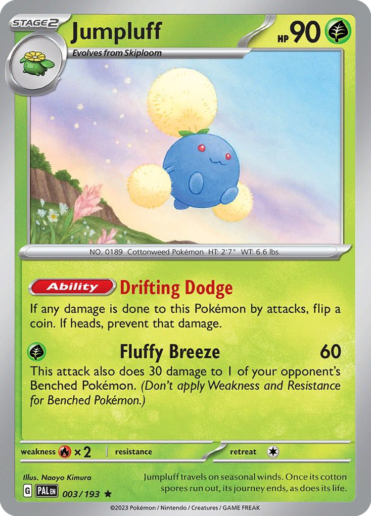 Jumpluff — illustrated card