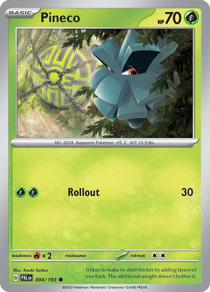 Pineco — illustrated card