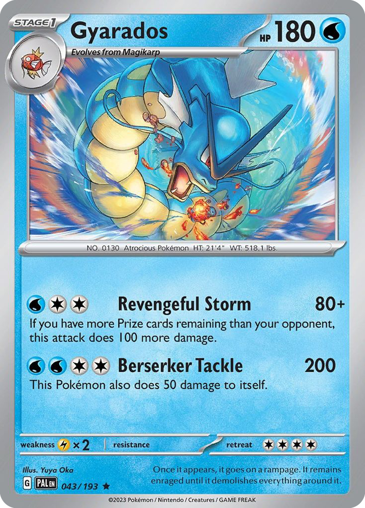 Gyarados — illustrated card