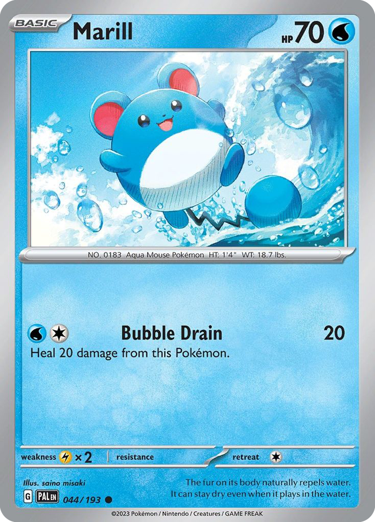 Marill — illustrated card