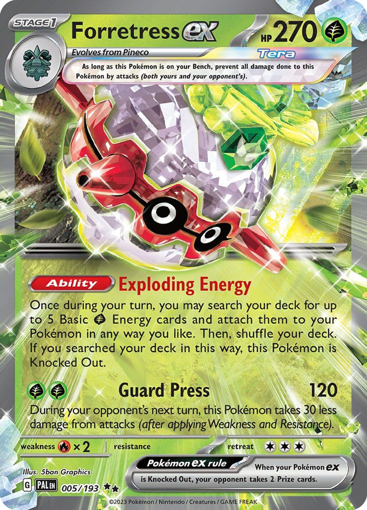 Forretress ex — illustrated card