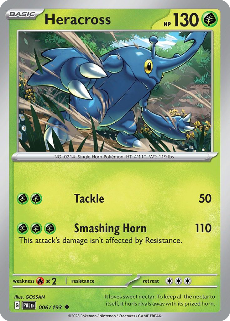 Heracross — illustrated card
