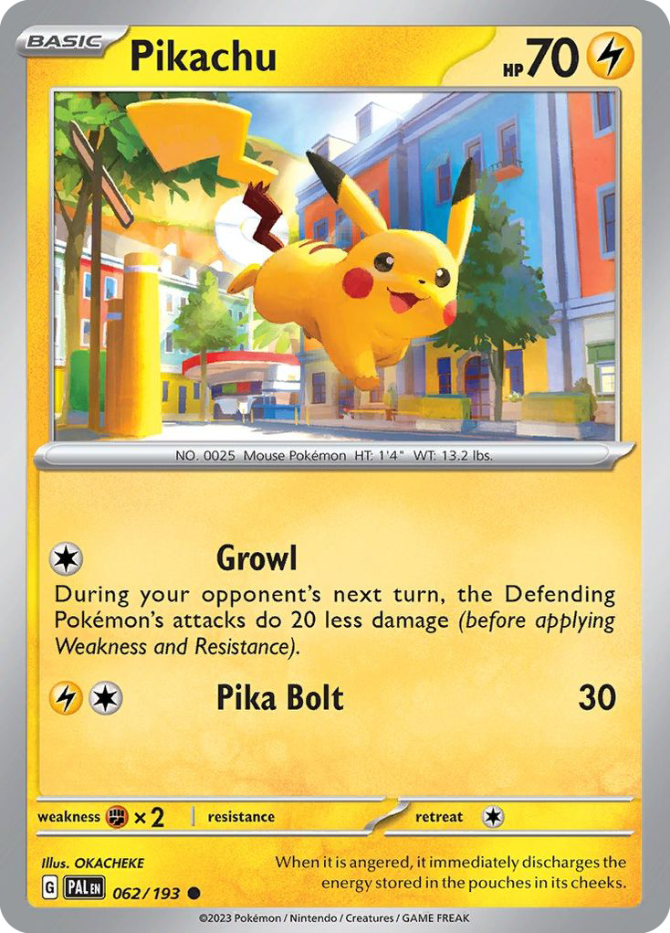 Pikachu — illustrated card