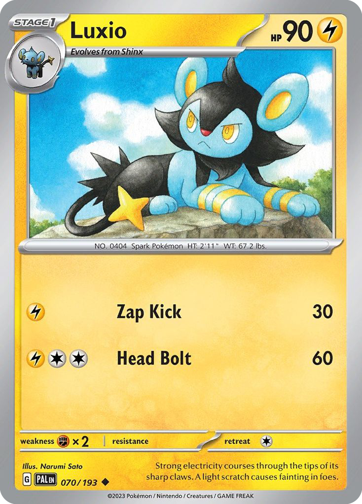 Luxio — illustrated card