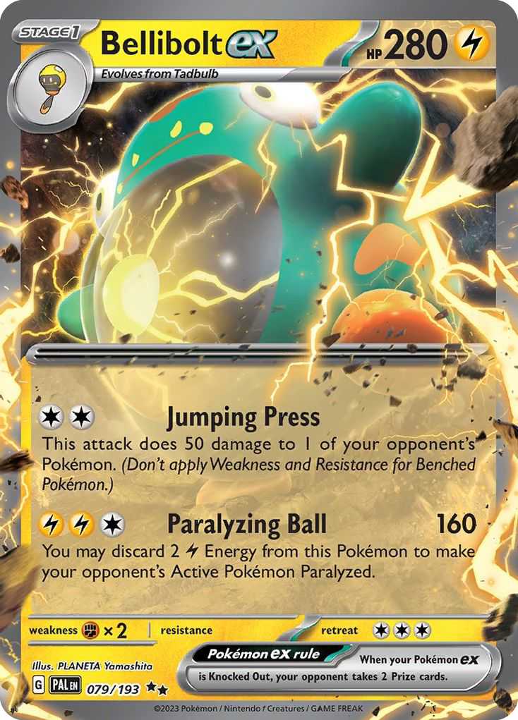Bellibolt ex — illustrated card