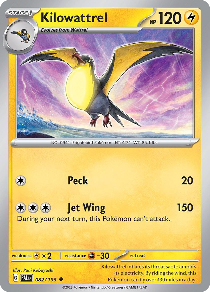 Kilowattrel — illustrated card