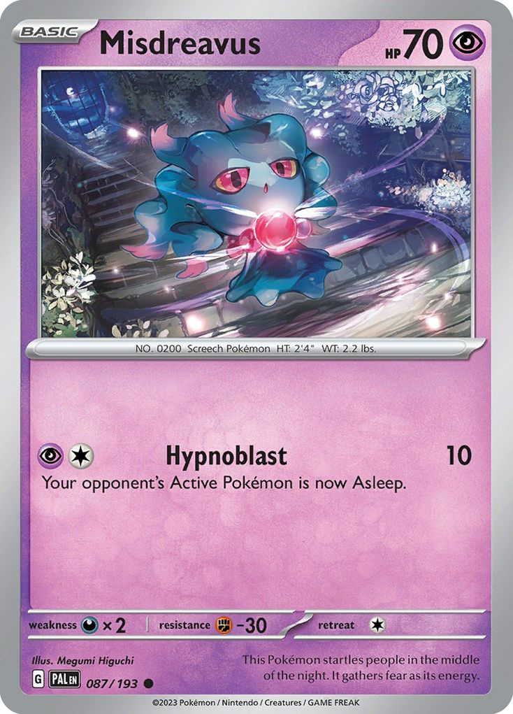 Misdreavus — illustrated card
