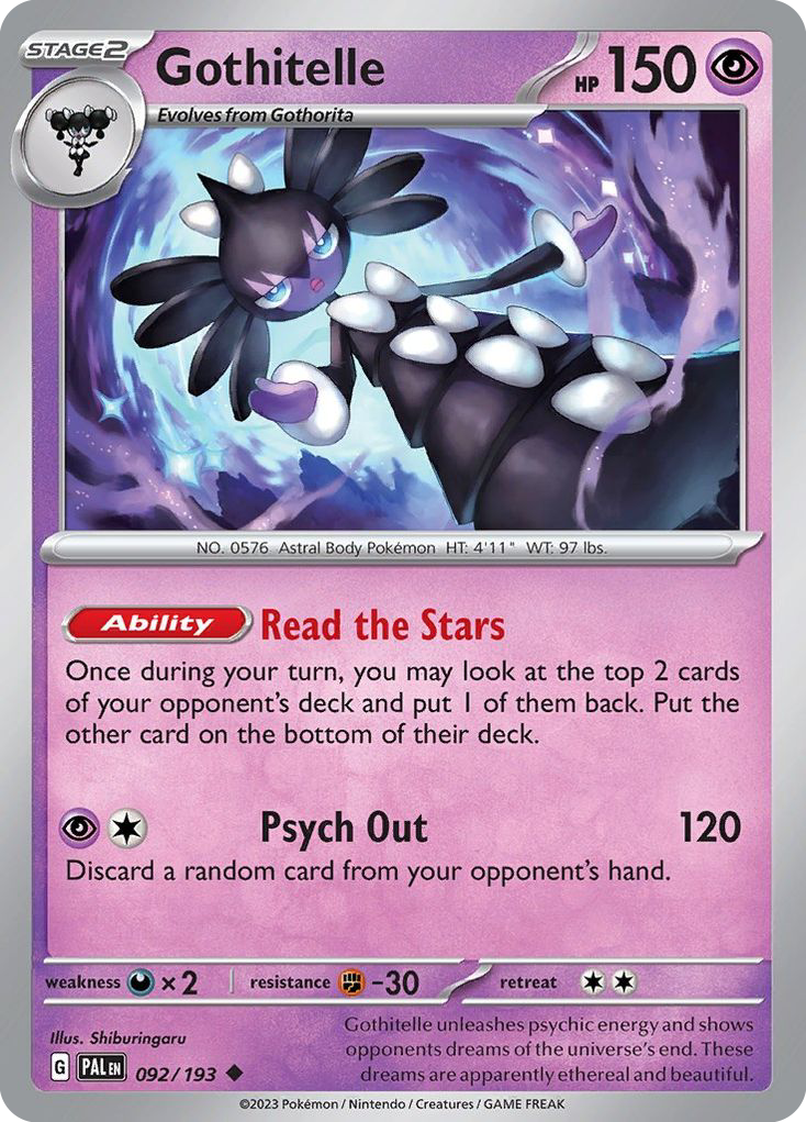 Gothitelle — illustrated card