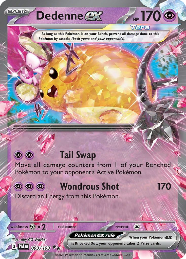 Dedenne ex — illustrated card