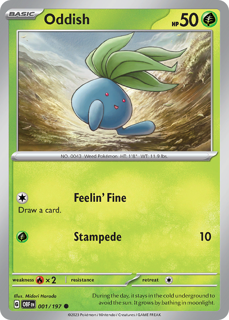 Oddish — illustrated card