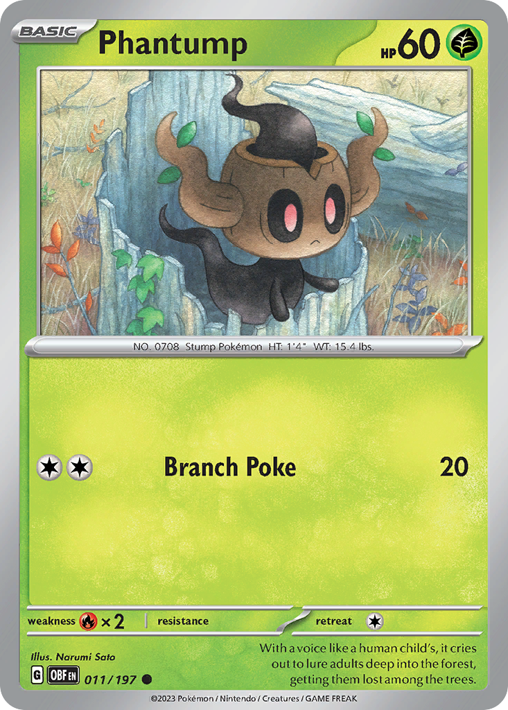 Phantump — illustrated card