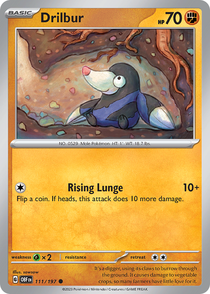 Drilbur — illustrated card