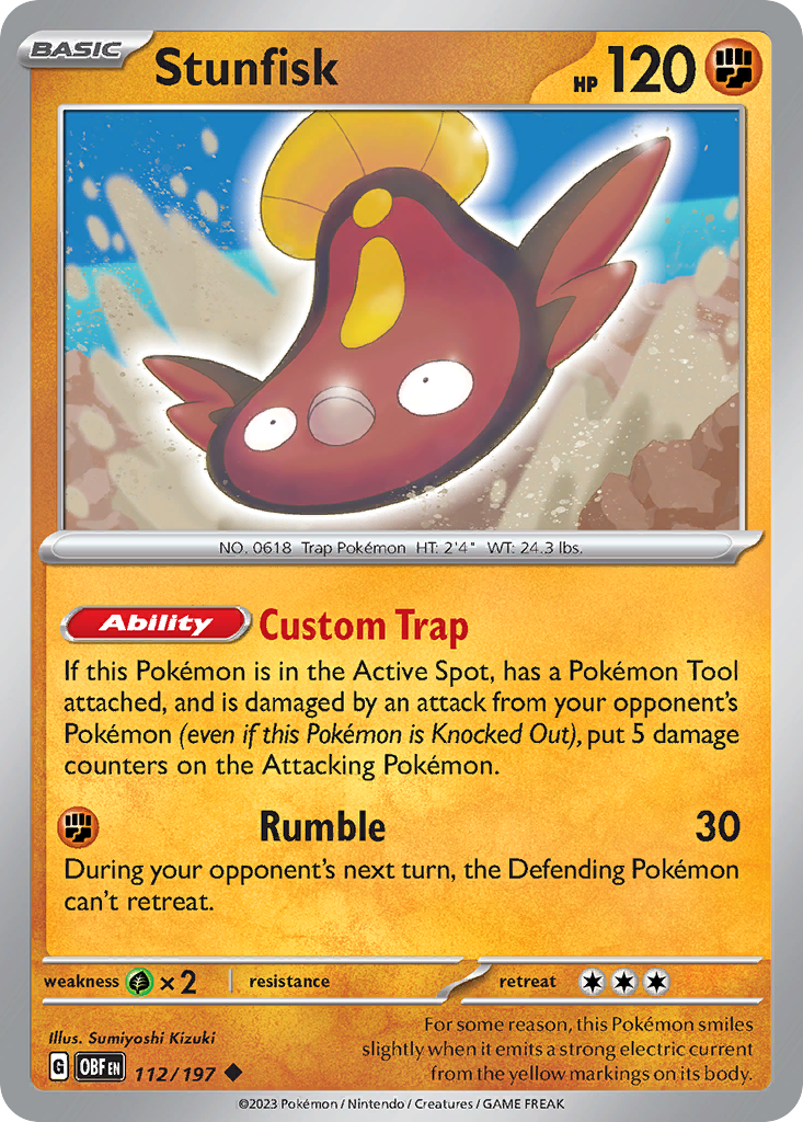 Stunfisk — illustrated card
