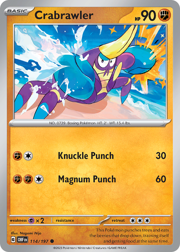 Crabrawler — illustrated card