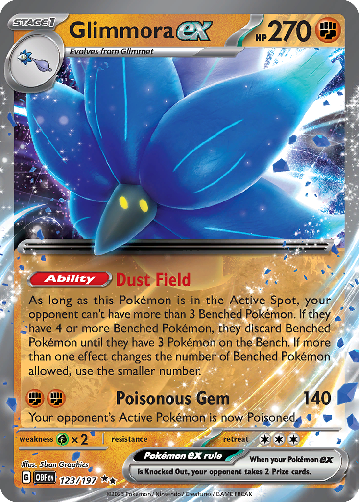 Glimmora ex — illustrated card