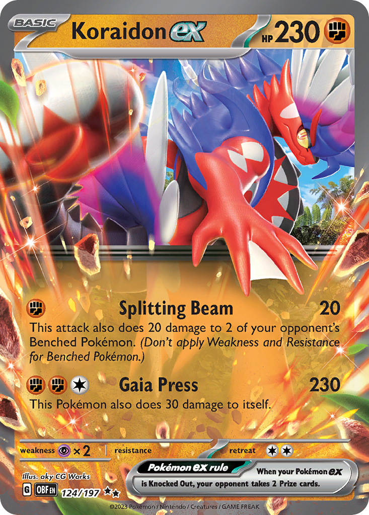 Koraidon ex — illustrated card