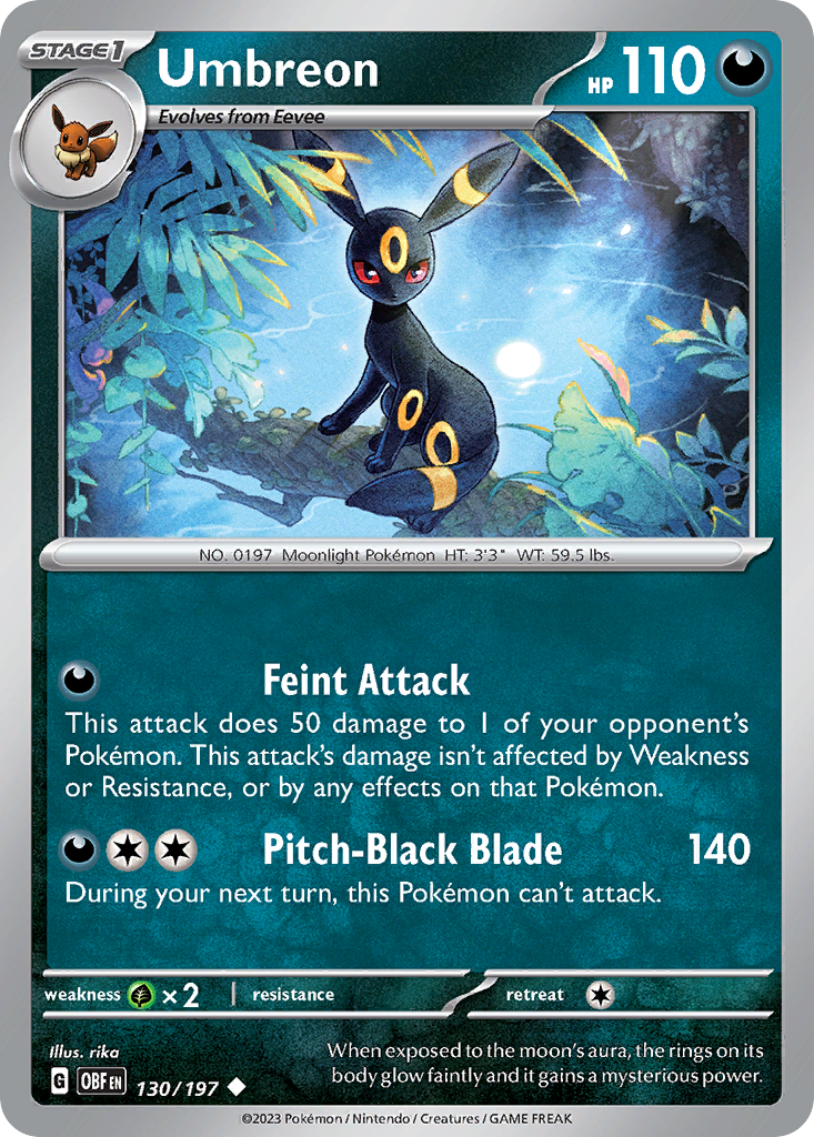 Umbreon — illustrated card