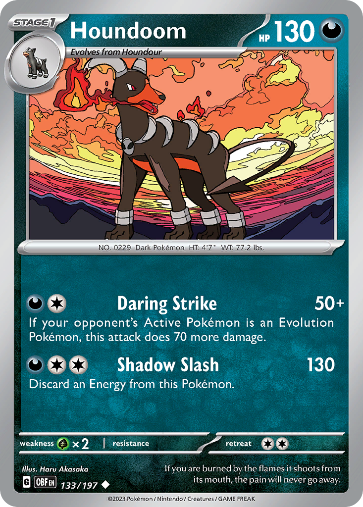 Houndoom — illustrated card