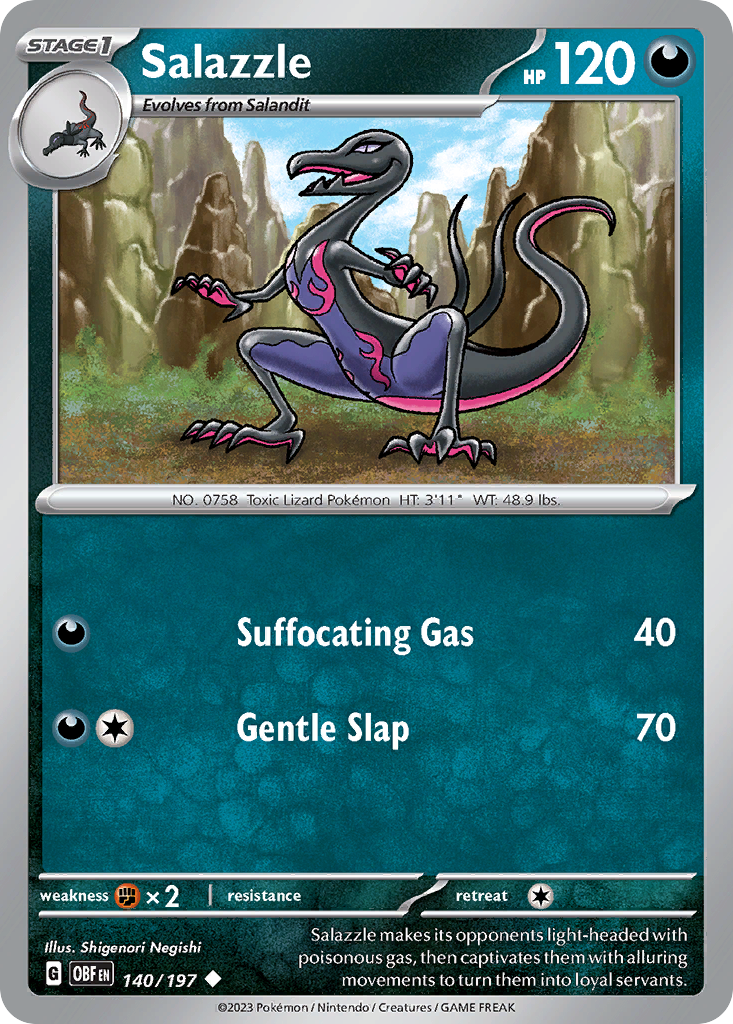 Salazzle — illustrated card