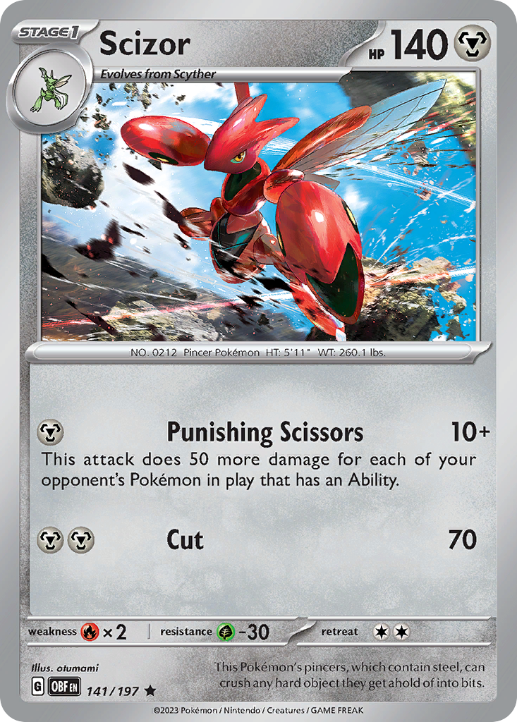 Scizor — illustrated card