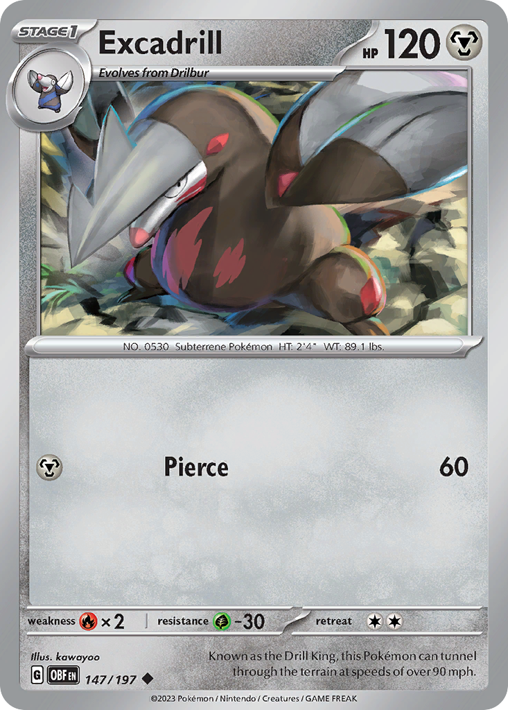 Excadrill — illustrated card