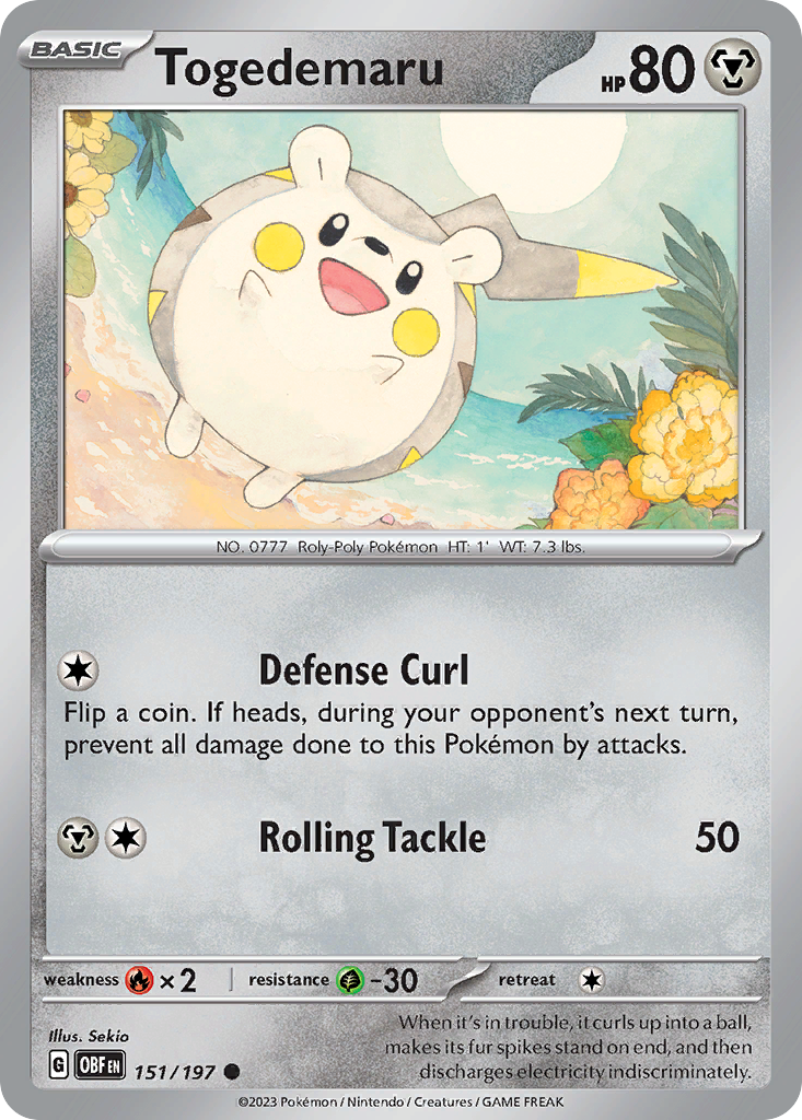 Togedemaru — illustrated card