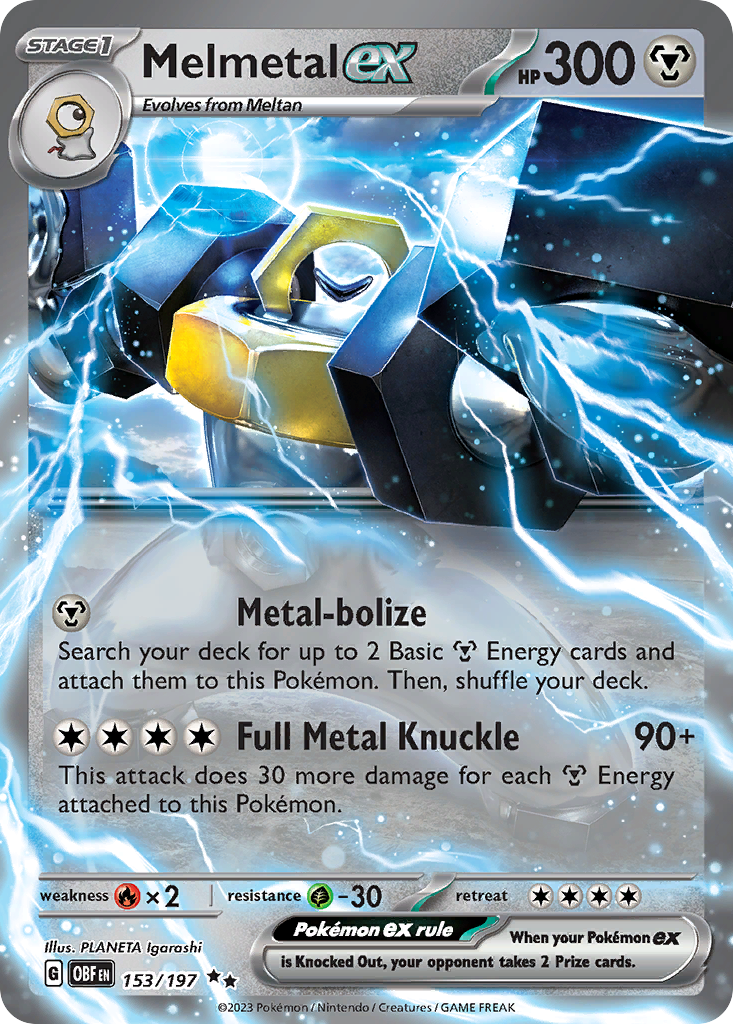 Melmetal ex — illustrated card
