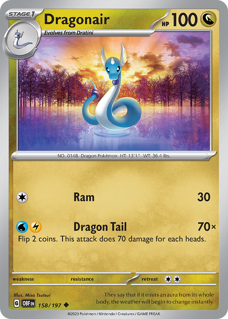 Dragonair — illustrated card