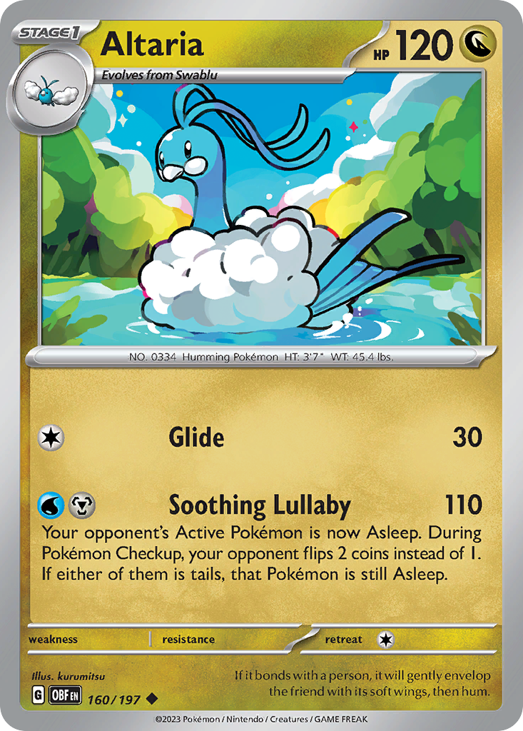 Altaria — illustrated card