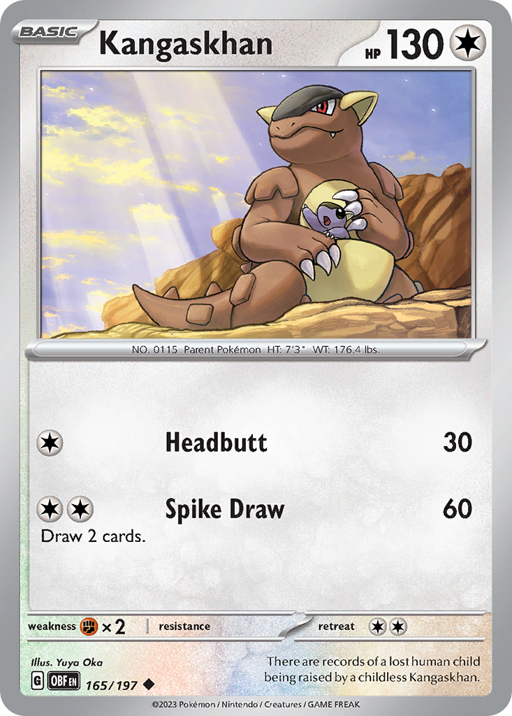 Kangaskhan — illustrated card