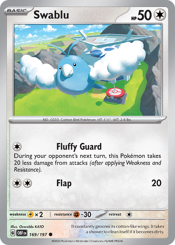 Swablu — illustrated card
