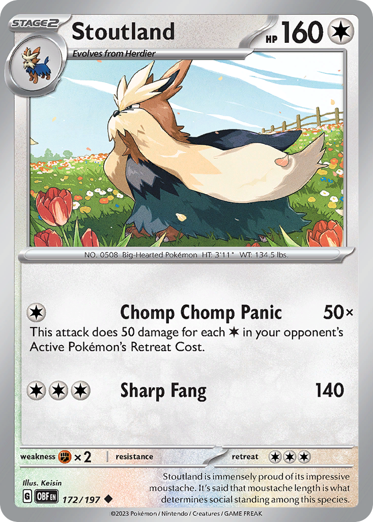 Stoutland — illustrated card