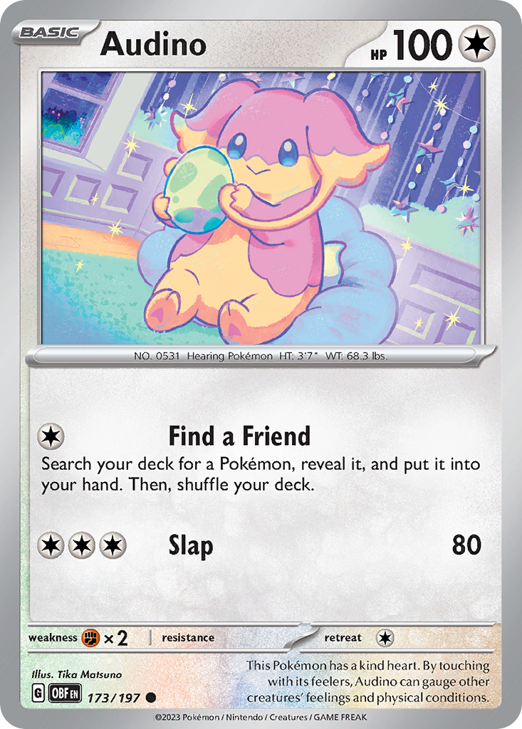 Audino — illustrated card